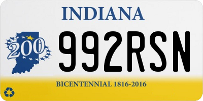 IN license plate 992RSN