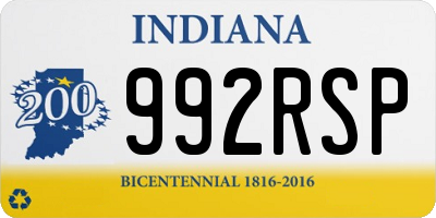 IN license plate 992RSP