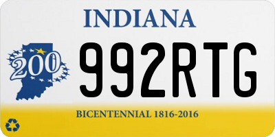 IN license plate 992RTG