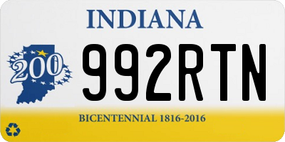 IN license plate 992RTN