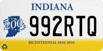 IN license plate 992RTQ