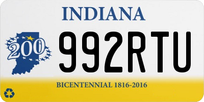 IN license plate 992RTU