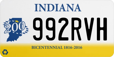 IN license plate 992RVH