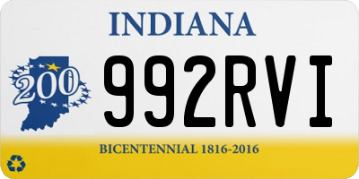 IN license plate 992RVI