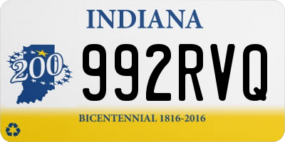 IN license plate 992RVQ