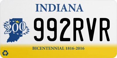 IN license plate 992RVR