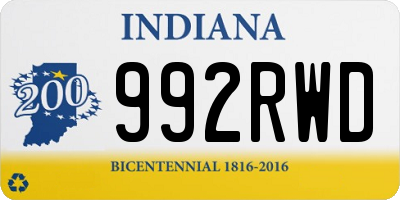 IN license plate 992RWD