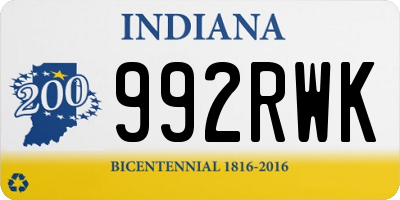 IN license plate 992RWK