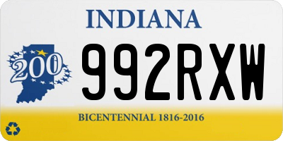 IN license plate 992RXW