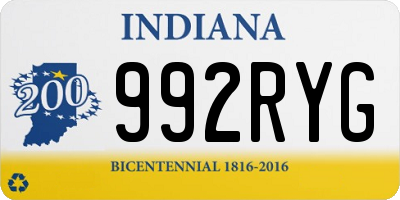 IN license plate 992RYG