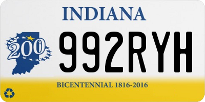 IN license plate 992RYH