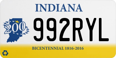 IN license plate 992RYL