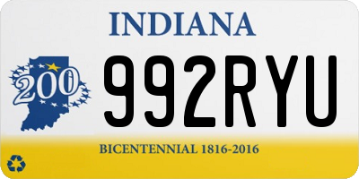 IN license plate 992RYU