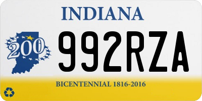 IN license plate 992RZA