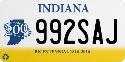 IN license plate 992SAJ