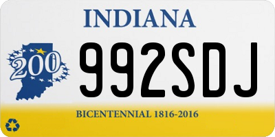 IN license plate 992SDJ