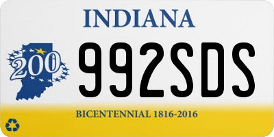 IN license plate 992SDS