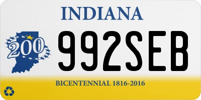 IN license plate 992SEB