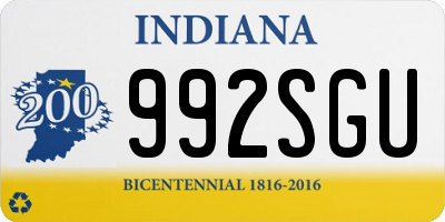 IN license plate 992SGU