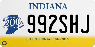 IN license plate 992SHJ