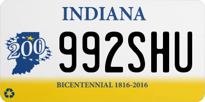 IN license plate 992SHU