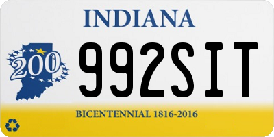 IN license plate 992SIT
