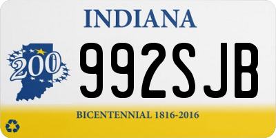 IN license plate 992SJB