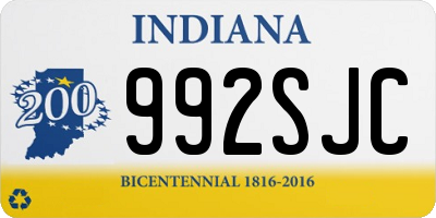 IN license plate 992SJC