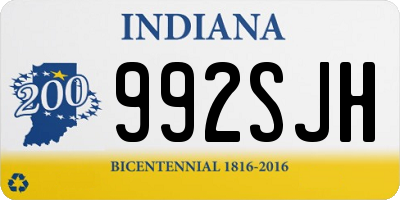 IN license plate 992SJH