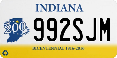 IN license plate 992SJM