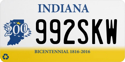 IN license plate 992SKW