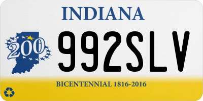 IN license plate 992SLV