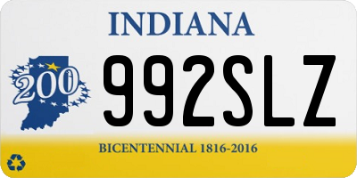 IN license plate 992SLZ