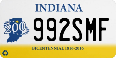 IN license plate 992SMF