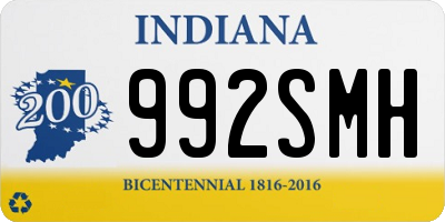 IN license plate 992SMH