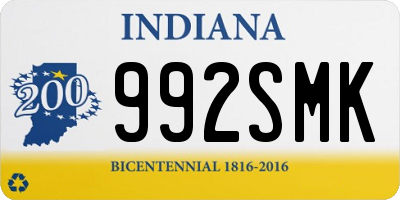 IN license plate 992SMK