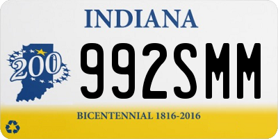 IN license plate 992SMM