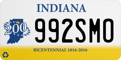 IN license plate 992SMO