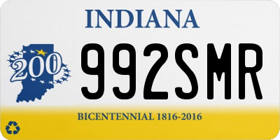 IN license plate 992SMR
