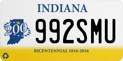 IN license plate 992SMU