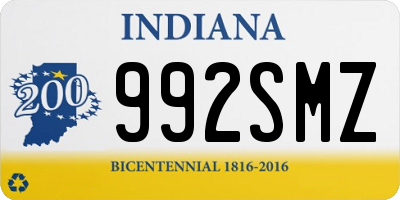 IN license plate 992SMZ