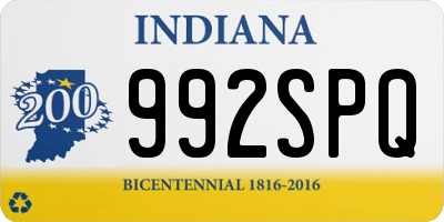 IN license plate 992SPQ