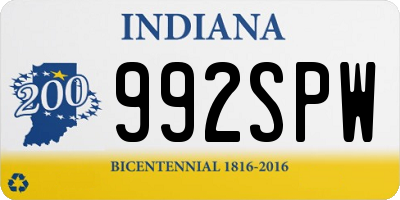 IN license plate 992SPW