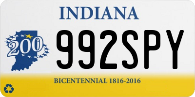 IN license plate 992SPY