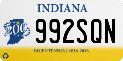 IN license plate 992SQN