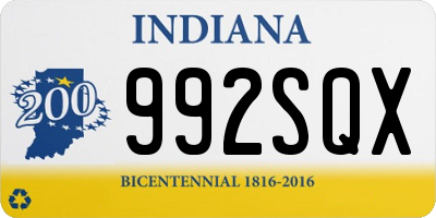 IN license plate 992SQX