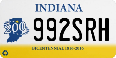 IN license plate 992SRH