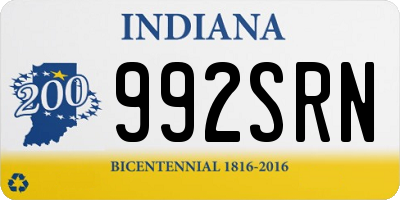 IN license plate 992SRN