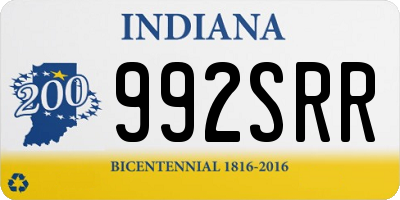 IN license plate 992SRR