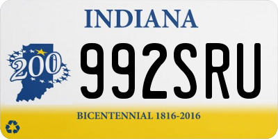 IN license plate 992SRU